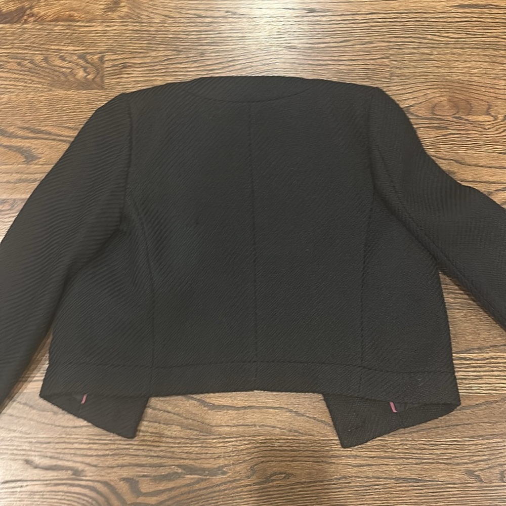 Black J.Crew Lady Jacket with Gold Buttons - Picture 5 of 7